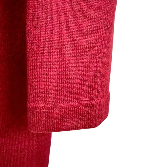 Uniqlo Sweater Dress Cranberry Knit Long Sleeve Turtleneck Midi Women's Size XS - Picture 10 of 15